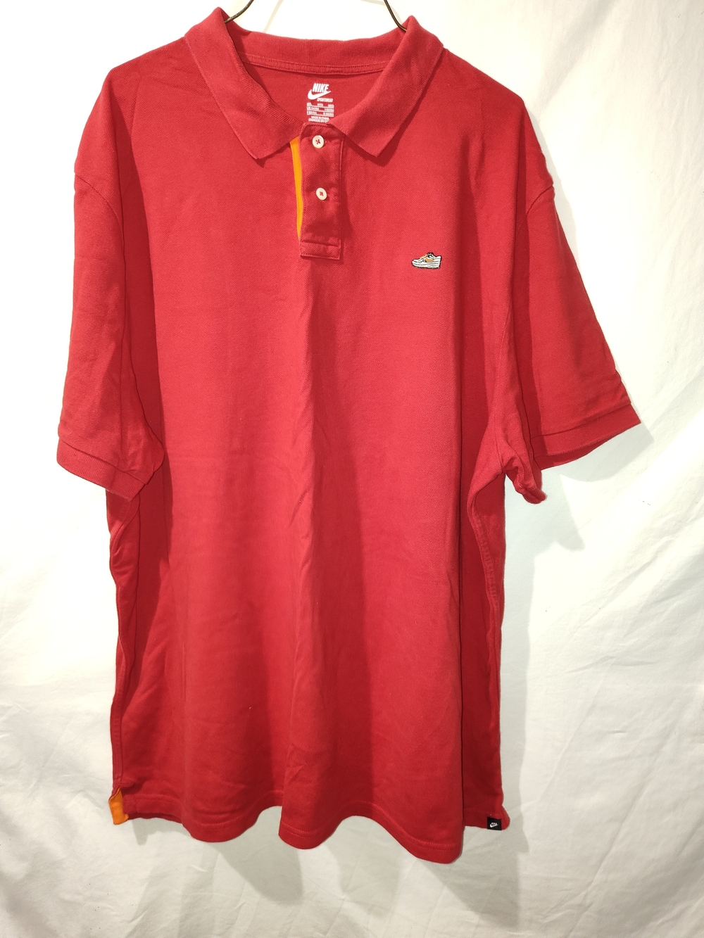Nike Red Polo with Subtle Chest Logo